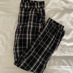 Hollister Cropped Plaid Pants